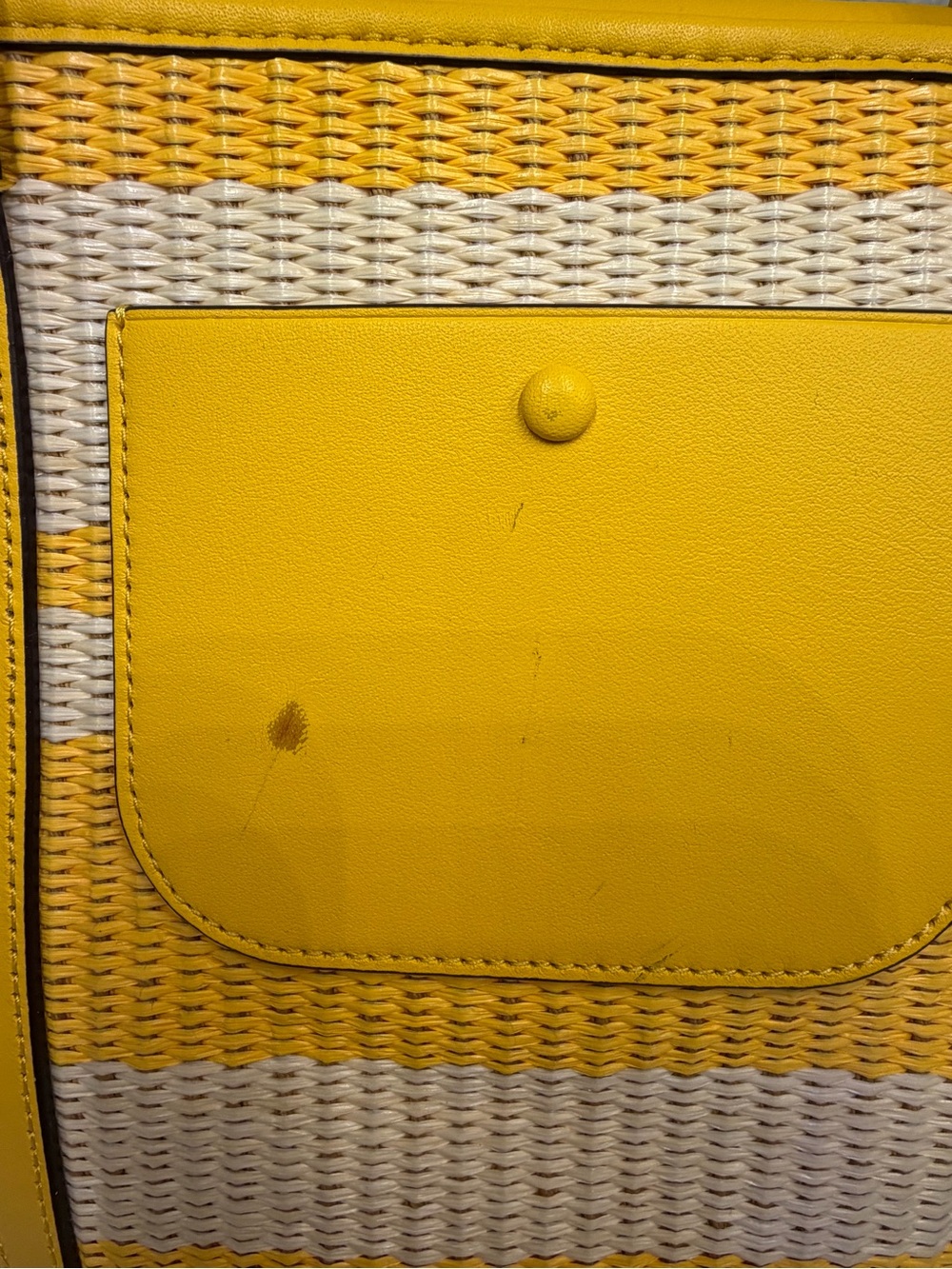 NWT Kate Spade Mango Ice Cruise Medium Woven Tote/ Crossbody - Picture 6 of 12